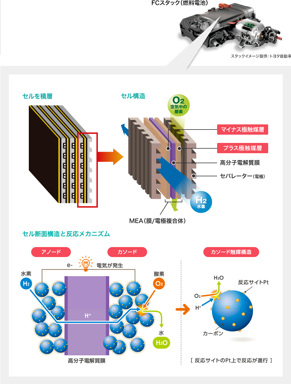 燃料電池車のチカラの素“電極触媒”とは