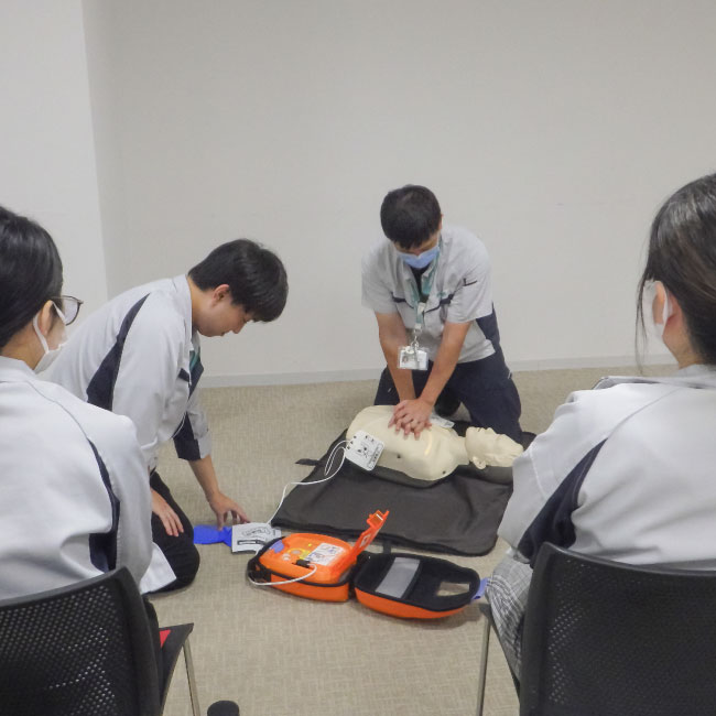 普通救命講習を社内で実施しました
