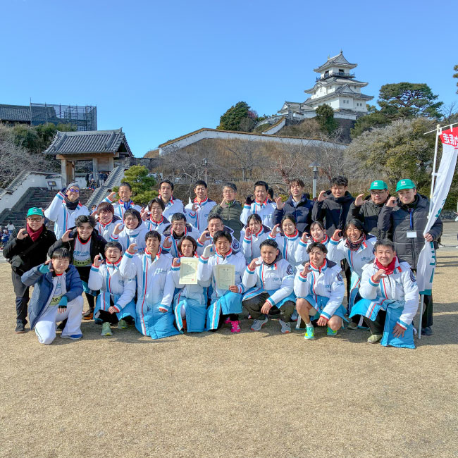 掛川市城下町駅伝競走大会にキャタラーランニングクラブが出場しました