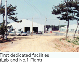 First dedicated facilities(Lab and No.1 Plant)