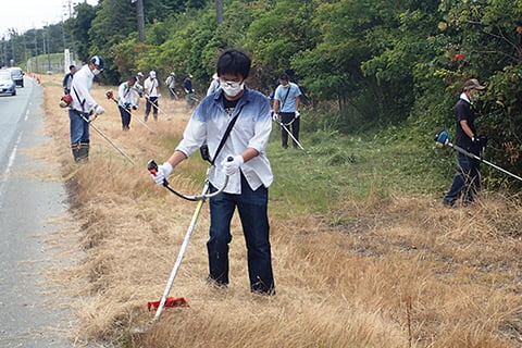 アダプトロードの草刈り