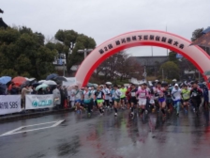 キャタラーランニングクラブ「第２回掛川市城下町駅伝競走大会」で２年連続準優勝