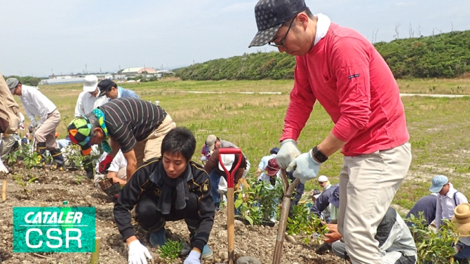 海岸防災林づくりのための植樹会（潮騒の杜 植樹祭）に参加