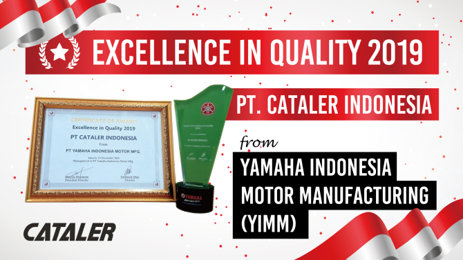 キャタラーインドネシアが、YIMMより「Excellence in Quality 2019」を受賞しました