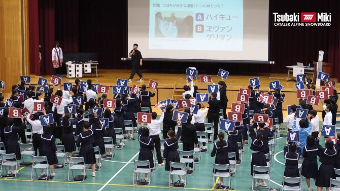 大須賀中学校にて講演しました